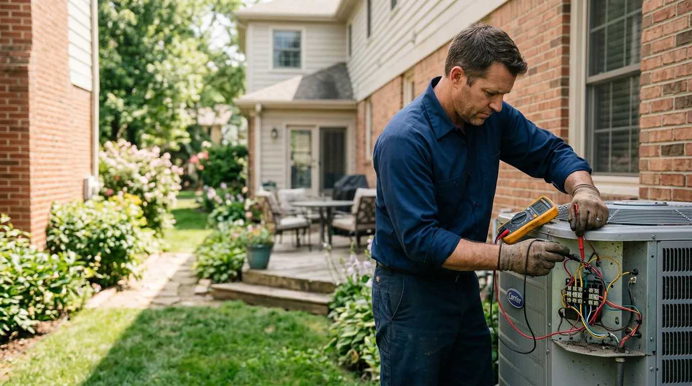 HVAC technician working near Sunbright, TN